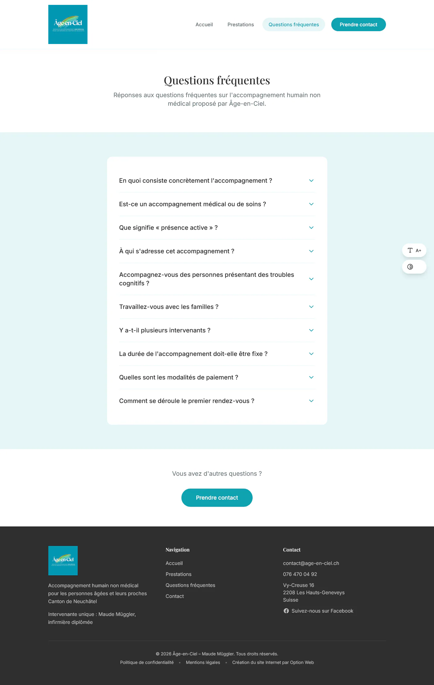 Capture du projet age en ciel