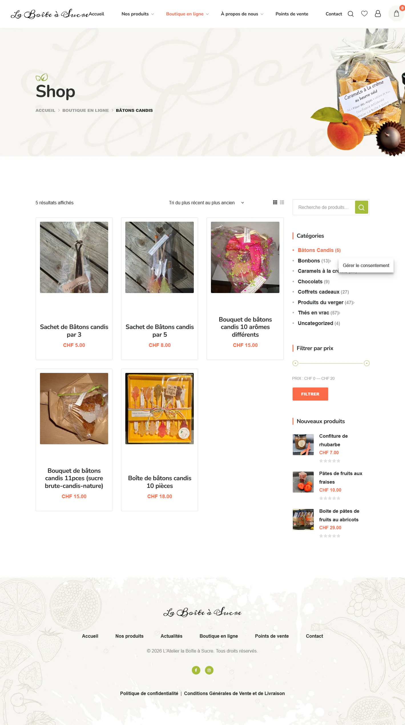 Capture du projet atelier boite a sucre