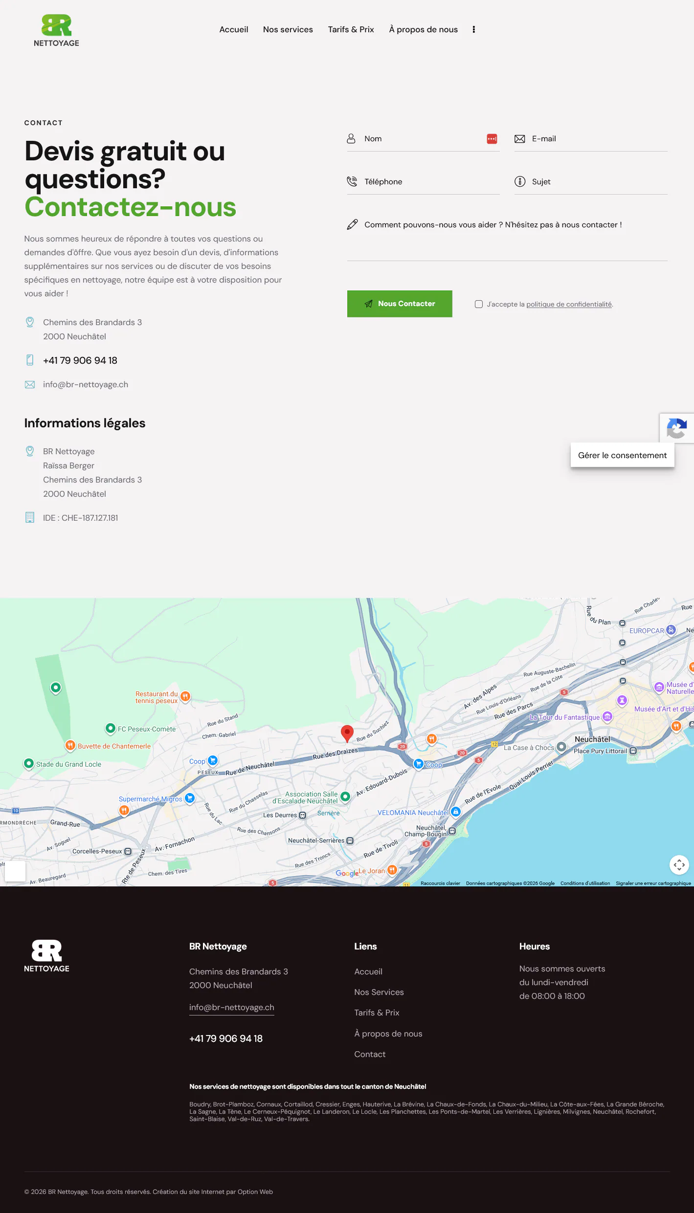 Capture du projet br nettoyage
