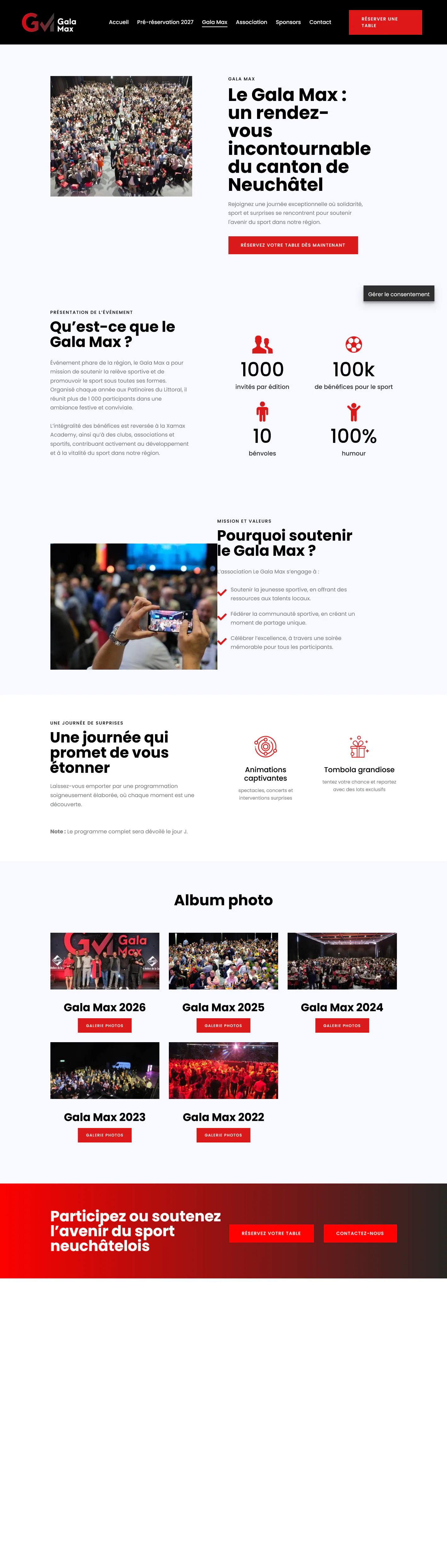 Capture du projet gala max
