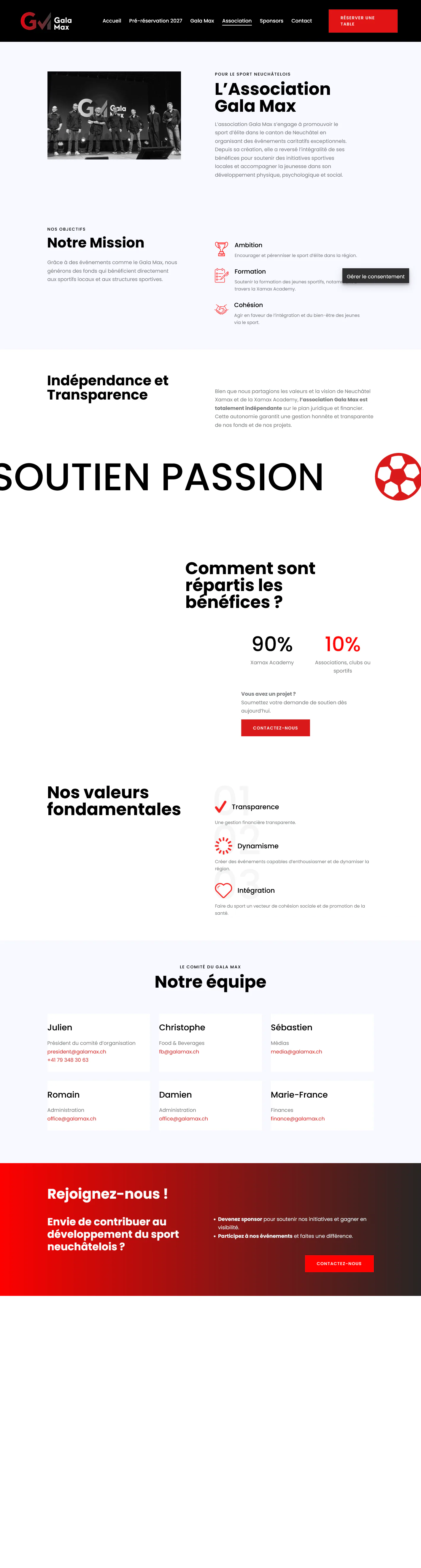 Capture du projet gala max