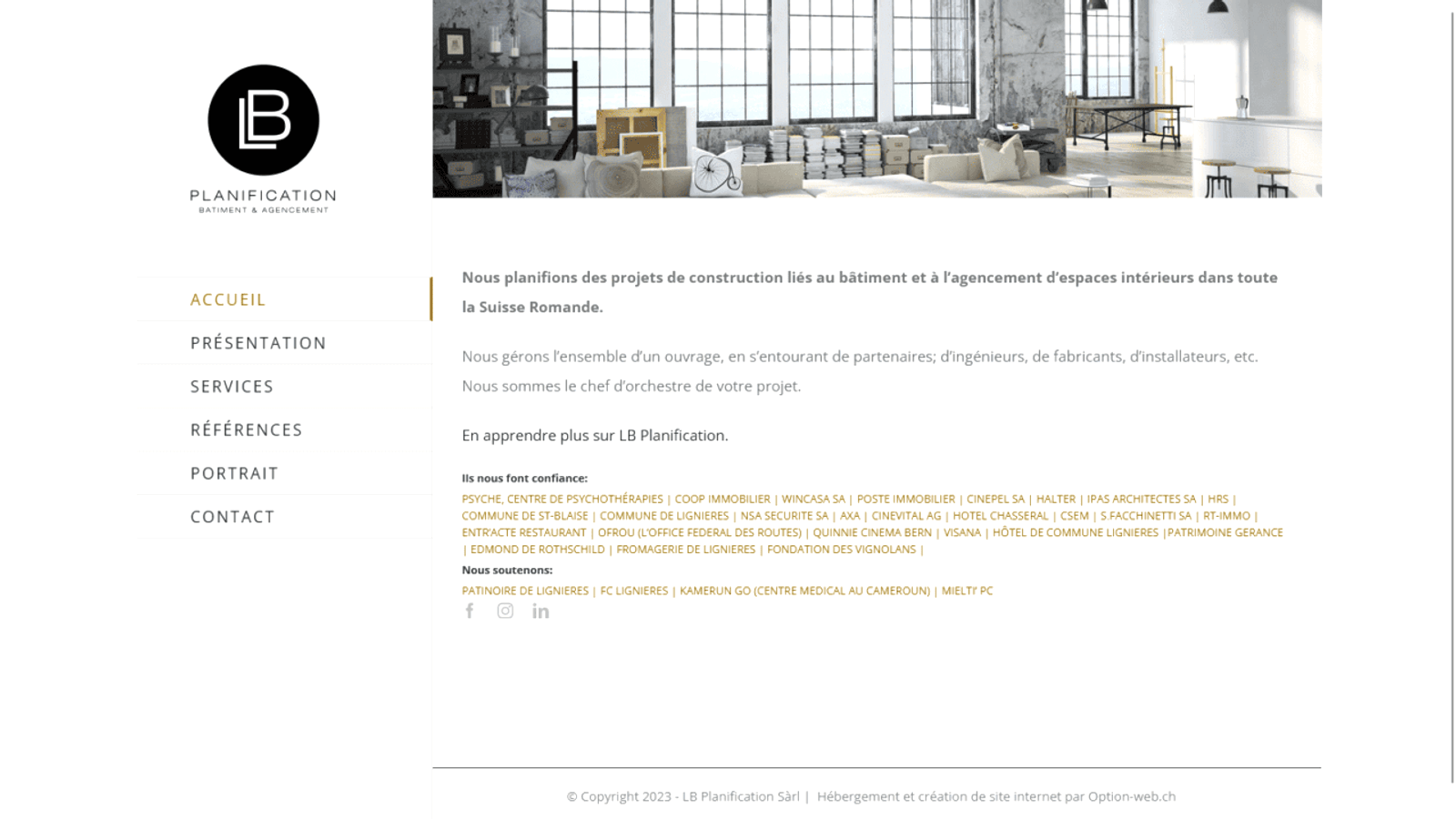 Visuel du projet lb planification