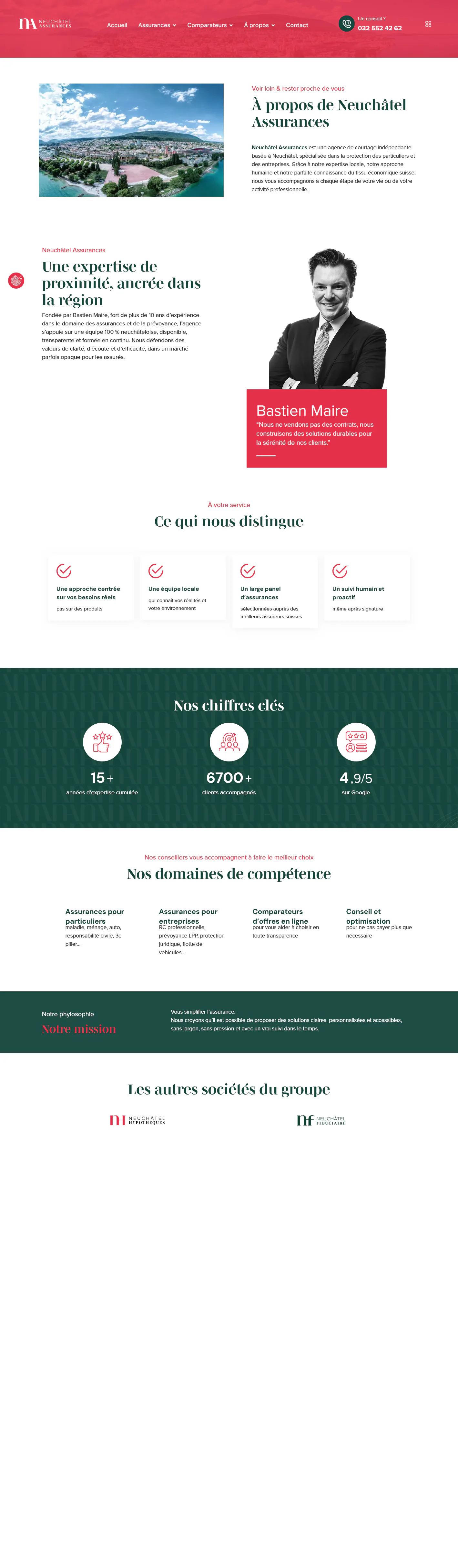Capture du projet neuchatel assurances