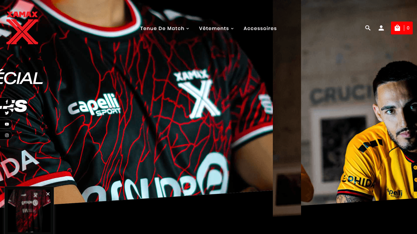 Visuel du projet neuchatel xamax boutique en ligne