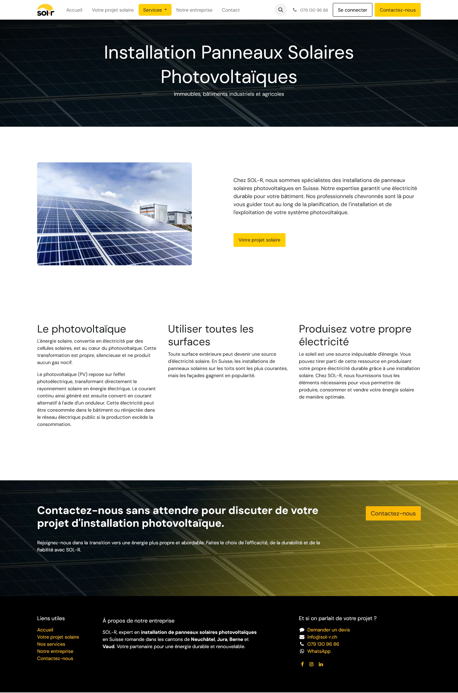 Capture du projet SOL-R