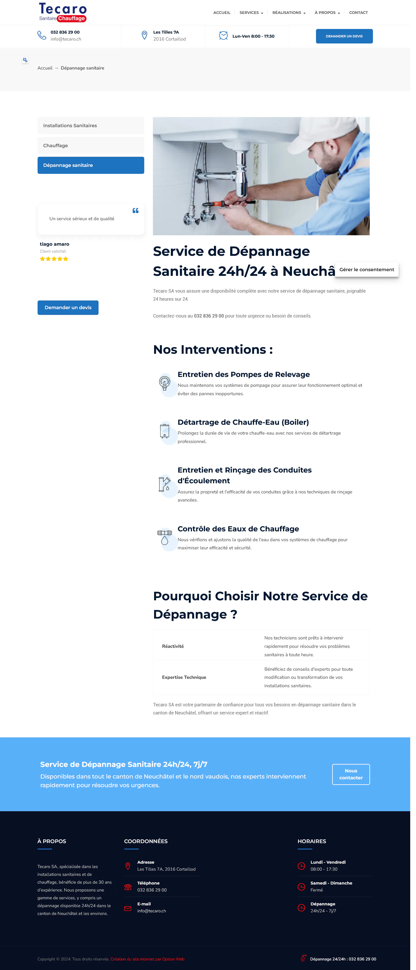 Capture du projet tecaro