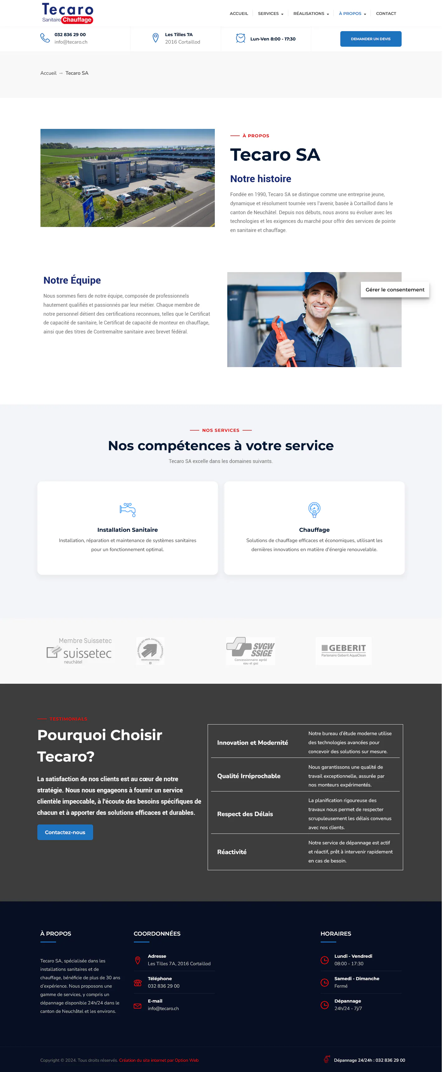 Capture du projet tecaro